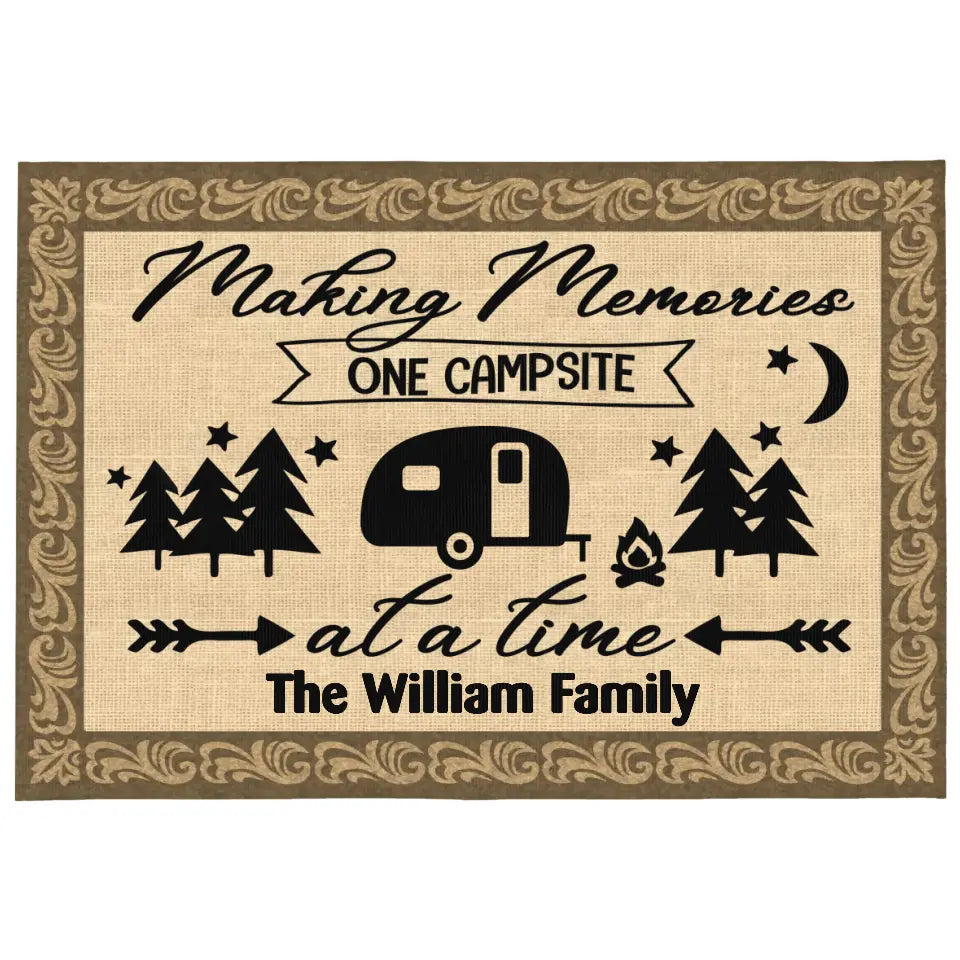 Making Memories One Campsite - Patio Rug, Patio Mat - CF - R01