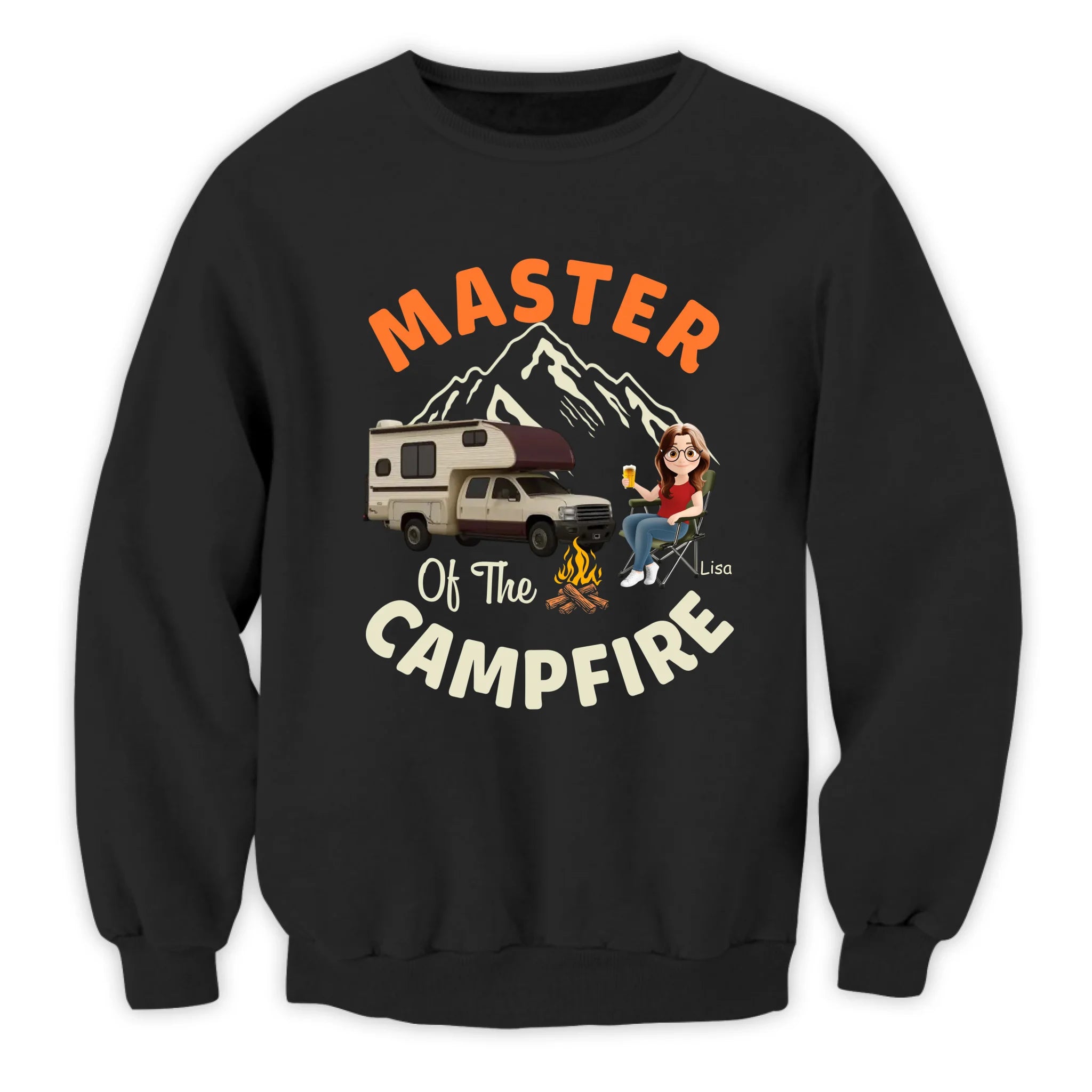 Master Of The Campfire - Personalized T-Shirt, Gift For Camping Lovers, Camping Shirt